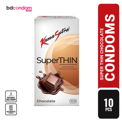 KamaSutra Superthin Chocolate Flavoured Condom - 10Pcs Pack