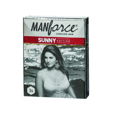 Manforce Sunny Edition Ribbed & Dotted Condom - 3Pcs Pack(India)