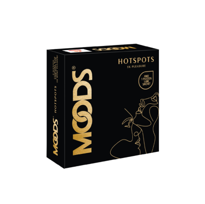 Moods Hotspots Scented with 1500 Dots Condom - 3Pcs Pack(India)