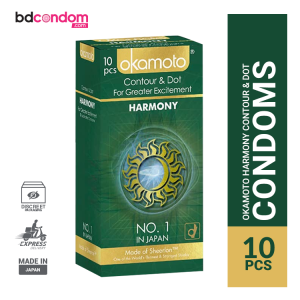 Okamoto Harmony Countor and Dotted Condom - 10Pcs Pack(Japan)