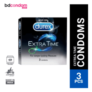 Durex Extra Time Condom For Men - 3Pcs Pack(India)