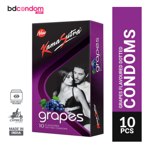 KamaSutra Grapes Flavoured Dotted Condoms - 10pcs Pack(India)