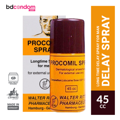 Procomil Long Time Anti Premature Ejaculation Delay Spray for Men - 45cc (Original Germany)