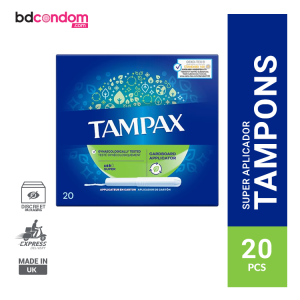 Tampax Super Tampons with Cardboard Applicator - 20Pcs pack