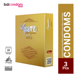 Amore Gold Luxury Condom - 3Pcs Pack