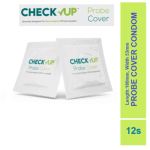 Check Up Ultrasound Transducer Probe Cover (LATEX) Condom - 12Pcs