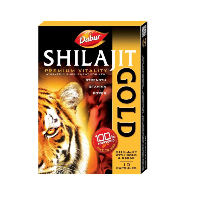 Dabur Shilajit Gold Premium Vitality Supliment - 12capsule