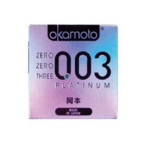 OKAMOTO 003 Platinum Thinnest Premium Condom - 3Pcs Pack(Made In Japan)