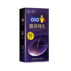 OLO Ultra Thin Long Love Plus Dotted Condom - 10Pcs Pack
