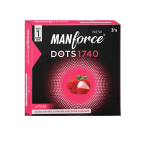 Manforce Litchi 1740 Extra Dotted Condom - 3Pcs Pack (India)