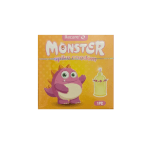 Monster Spike Shape Condom - 1Pcs Pack (Yellow)