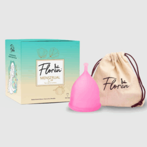 Floren Menstrual Cup Reusable For Women With Pouch Hygiene During Period (Tiny Size)