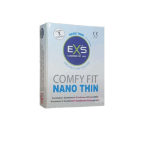 EXS Comfy Fit Nano Thin Condom - 3Pcs Pack