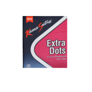 Kamasutra Extra Dots Extra Pleasure Condom - 3Pcs Pack( Made In India)