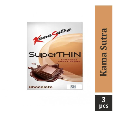 KamaSutra Superthin Chocolate Flavoured Condom - 3Pcs Pack(Made In India)