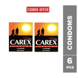 Carex Classic Condom (Combo Pack) 2x3s = 6Pcs Condom (Malaysia)