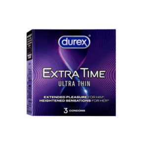 Durex Extra Time Ultra Thin Condom - 3Pcs Pack(Thailand)