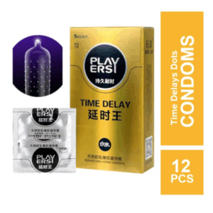 Player Extra Time Delay Dotted Condom - 12Pcs Pack(Yellow)