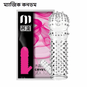 Tofun Magic Condom - Crystal Clear Silicon Magic Condom For Men - Pink